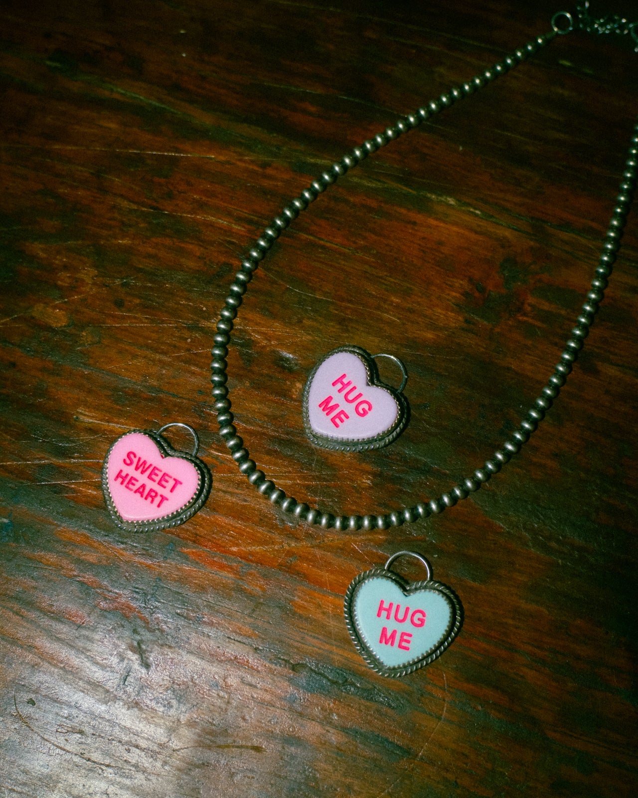 Candy Hearts Pendants