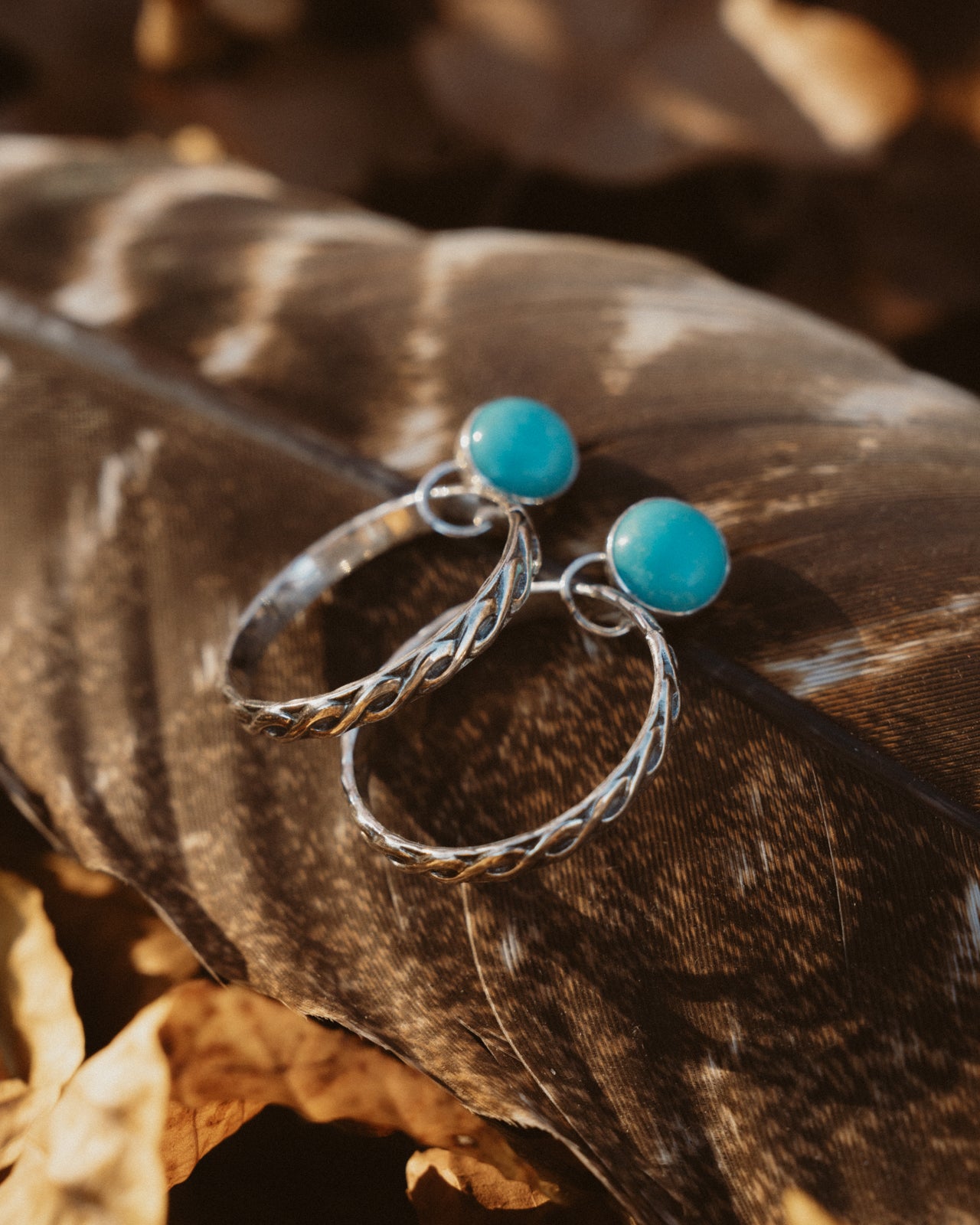 Ranch Girl Dream Hoops with Turquoise