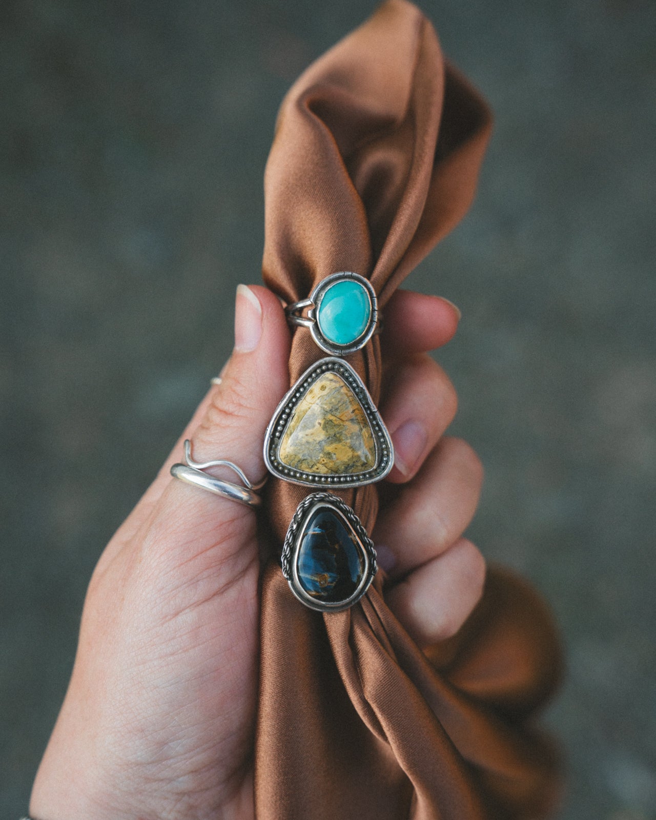 Kingman Turquoise Ring Size 9