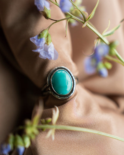 Kingman Turquoise Ring Size 9