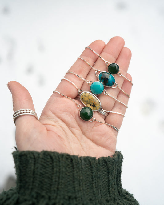 Shimmer Slide Bracelet - Turquoise