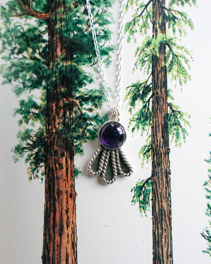 The Juniper Necklace - Amethyst