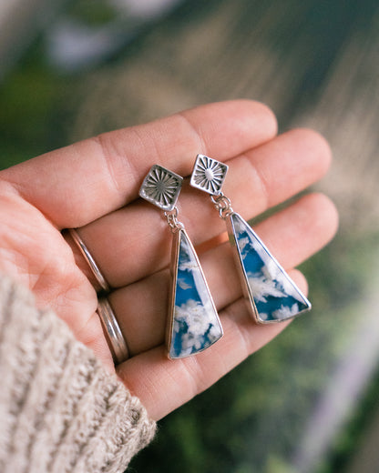 Untamed Studs - Plume Agate