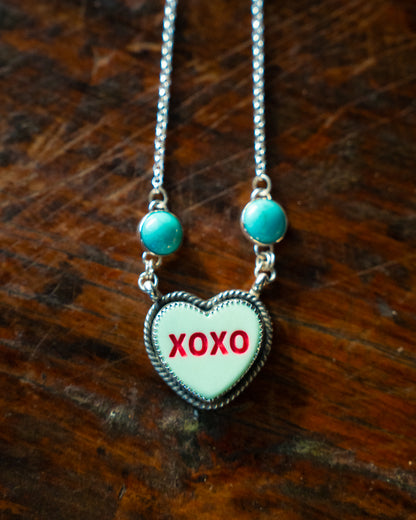 XOXO Heart Necklace