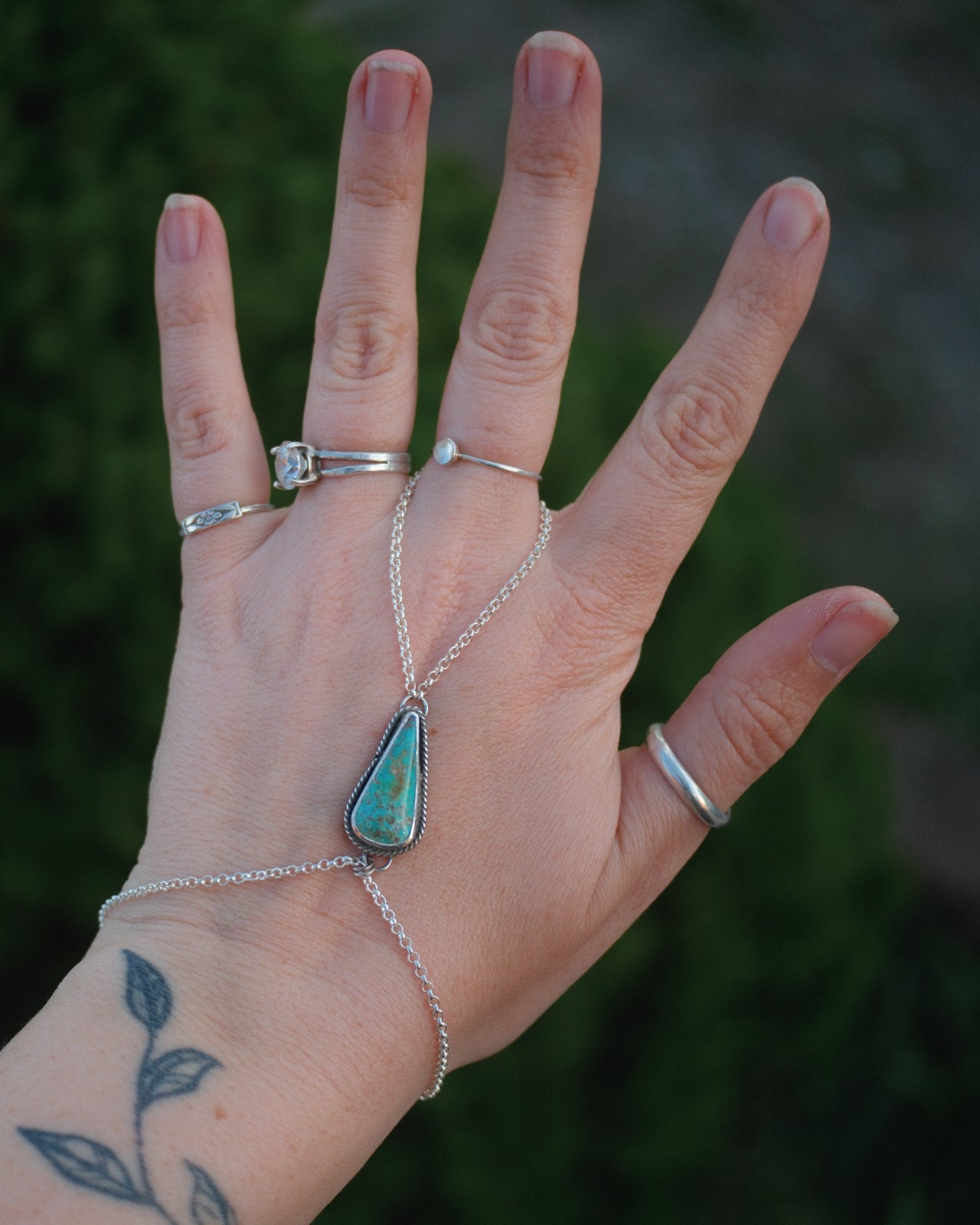 Turquoise Hand Chain