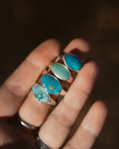 Chunky Turquoise Ring Size 8.5