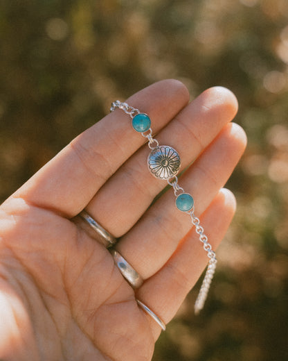 Concho + Turquoise Bracelet