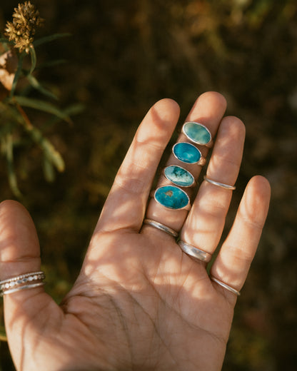 Chunky Turquoise Ring Size 8.5