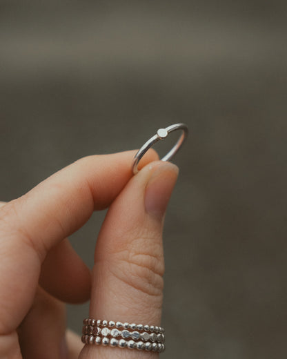 Silver Dot Ring