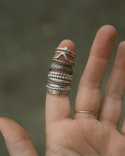 Silver Dot Ring