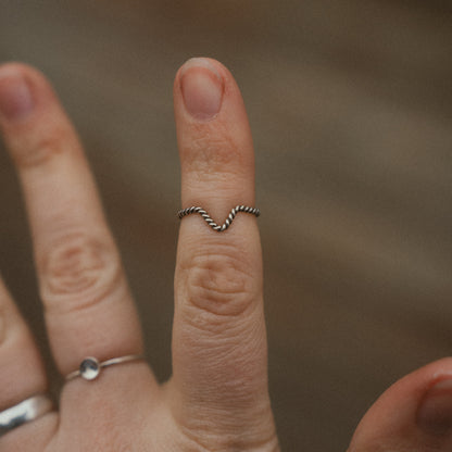 Twist Wishbone Ring