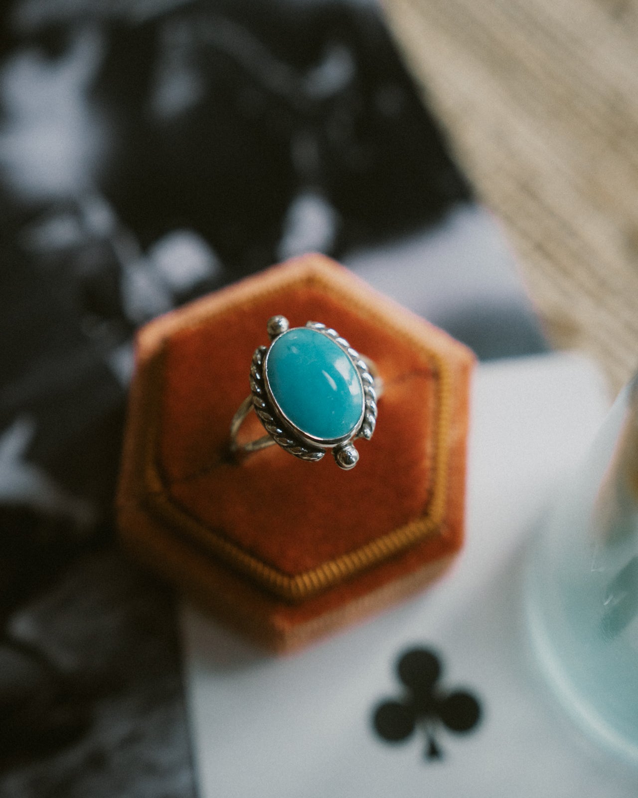 Kingman Turquoise Ring - Size 8.75