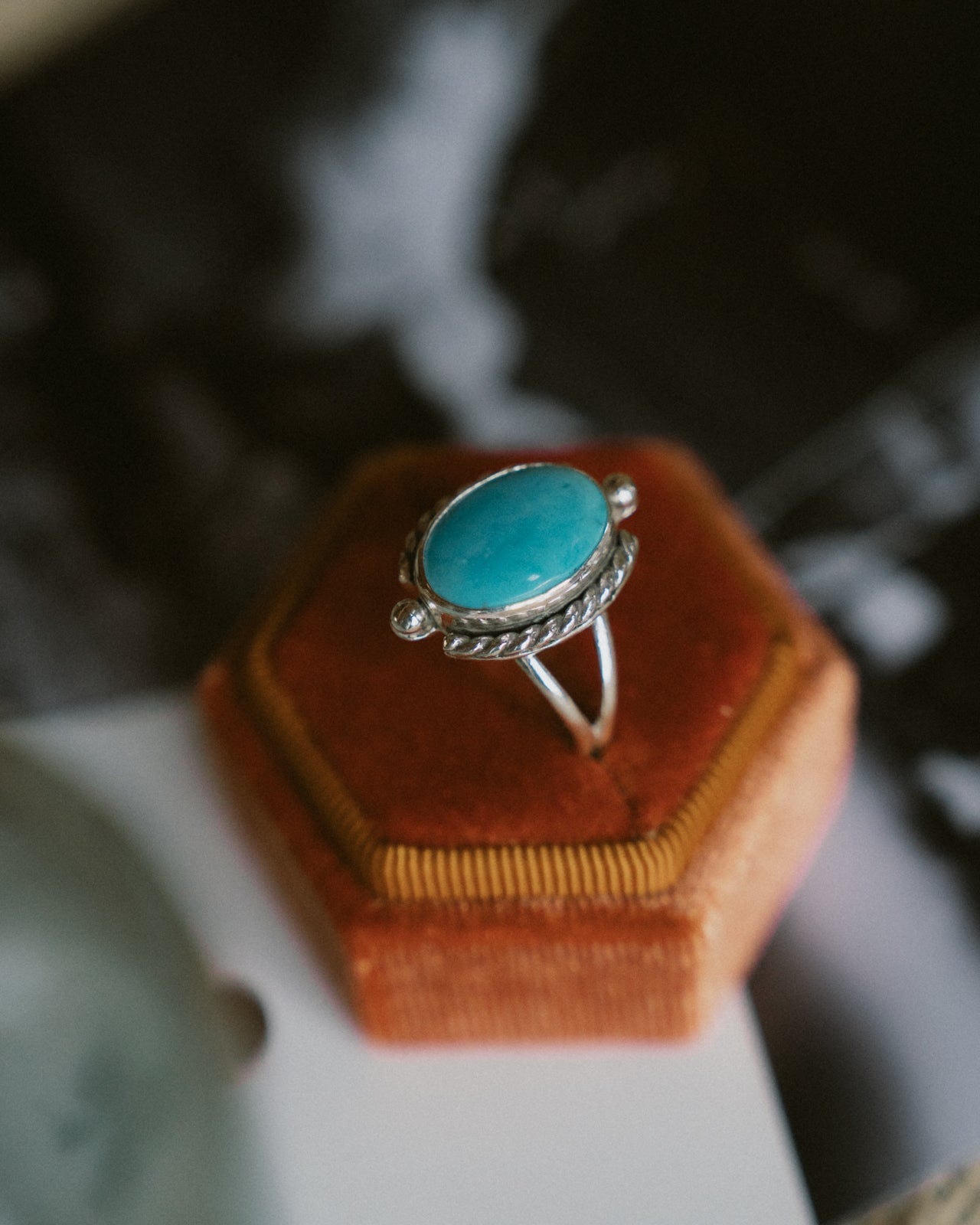 Kingman Turquoise Ring - Size 8.75