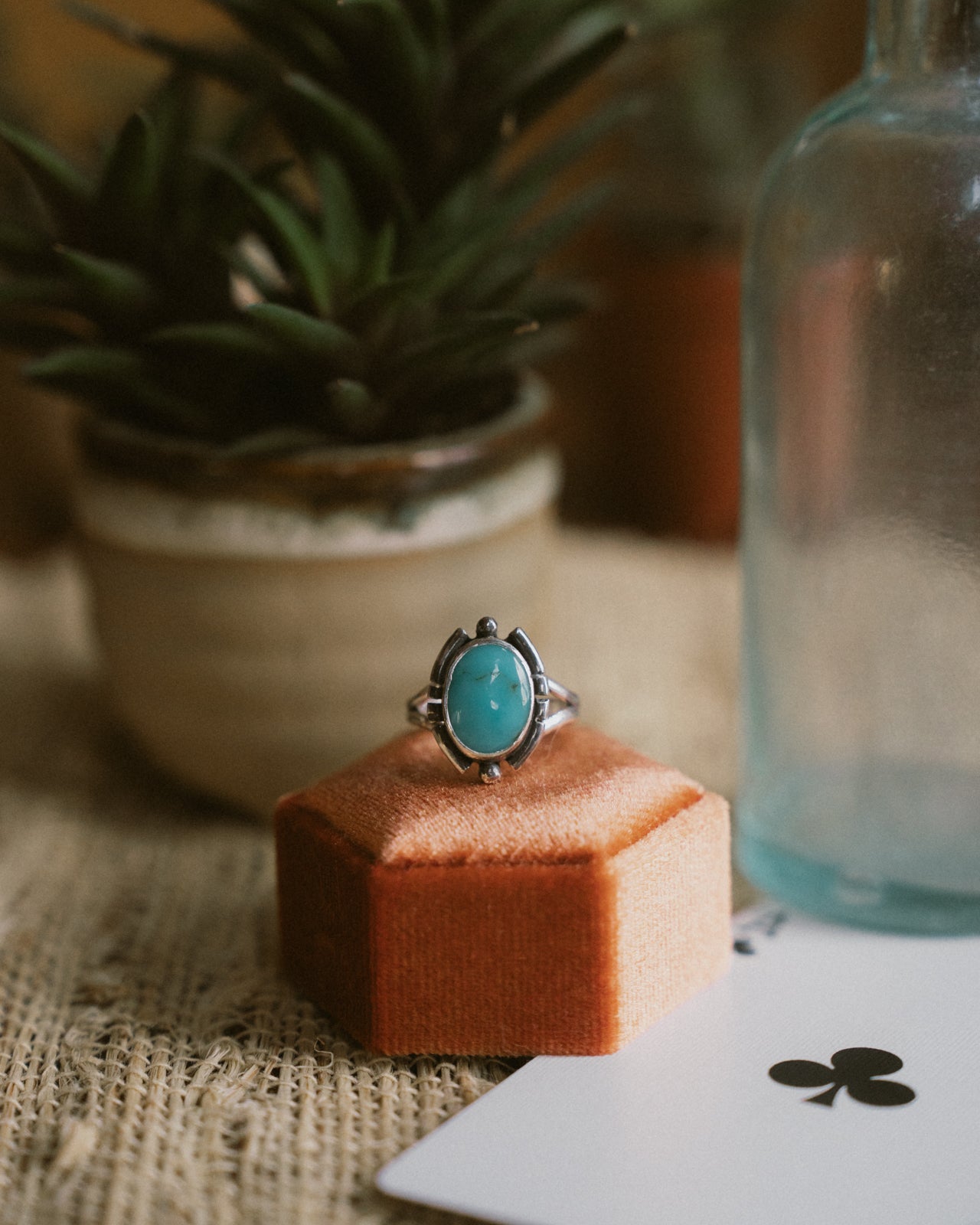 Kingman Turquoise Ring - Size 7.5