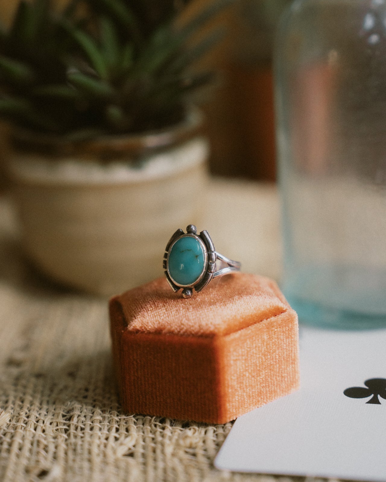 Kingman Turquoise Ring - Size 7.5