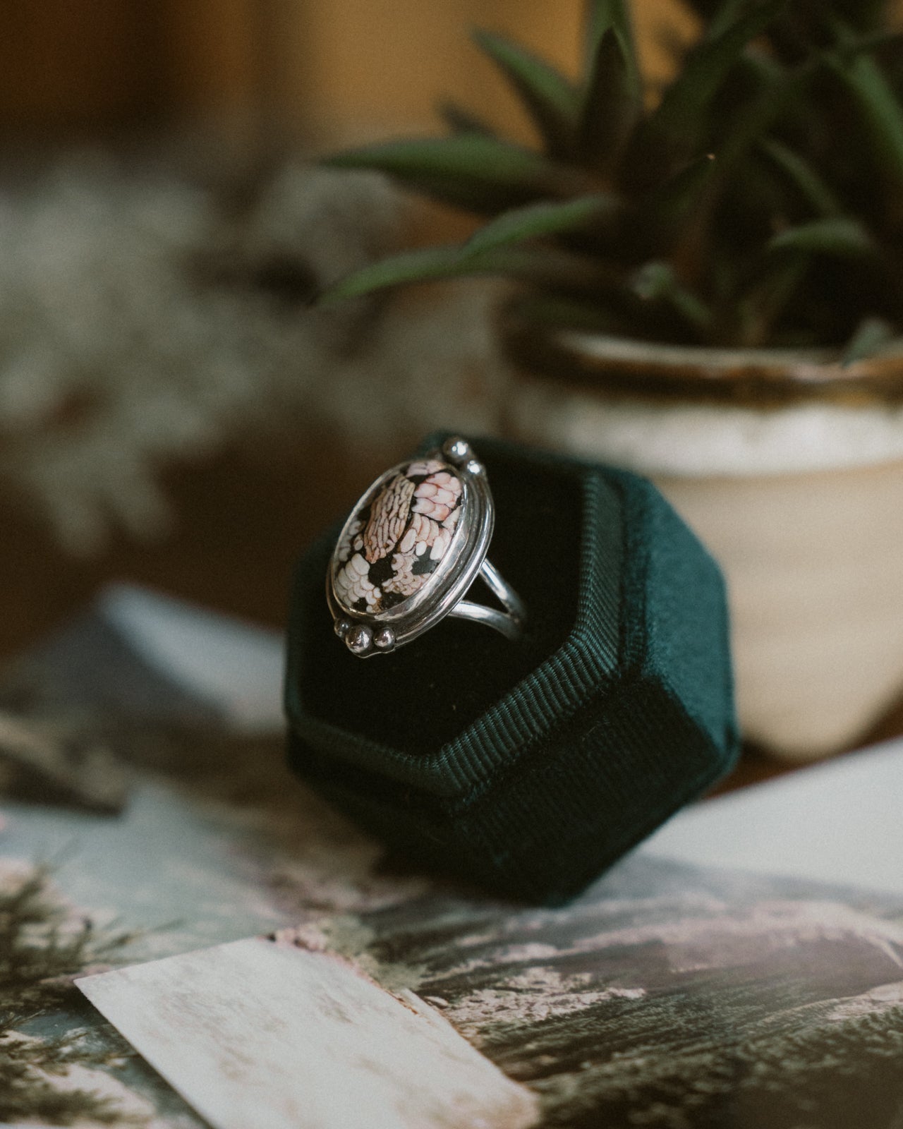 Snakeskin  Ring - Size 6.5