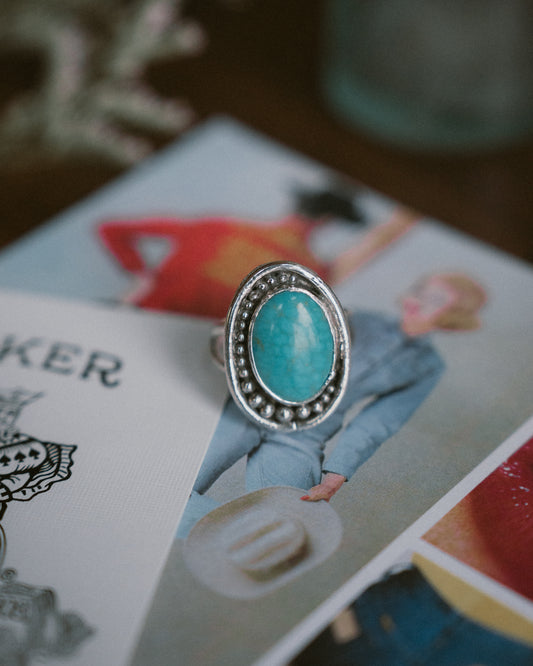 Kingman Turquoise Ring - Size 9