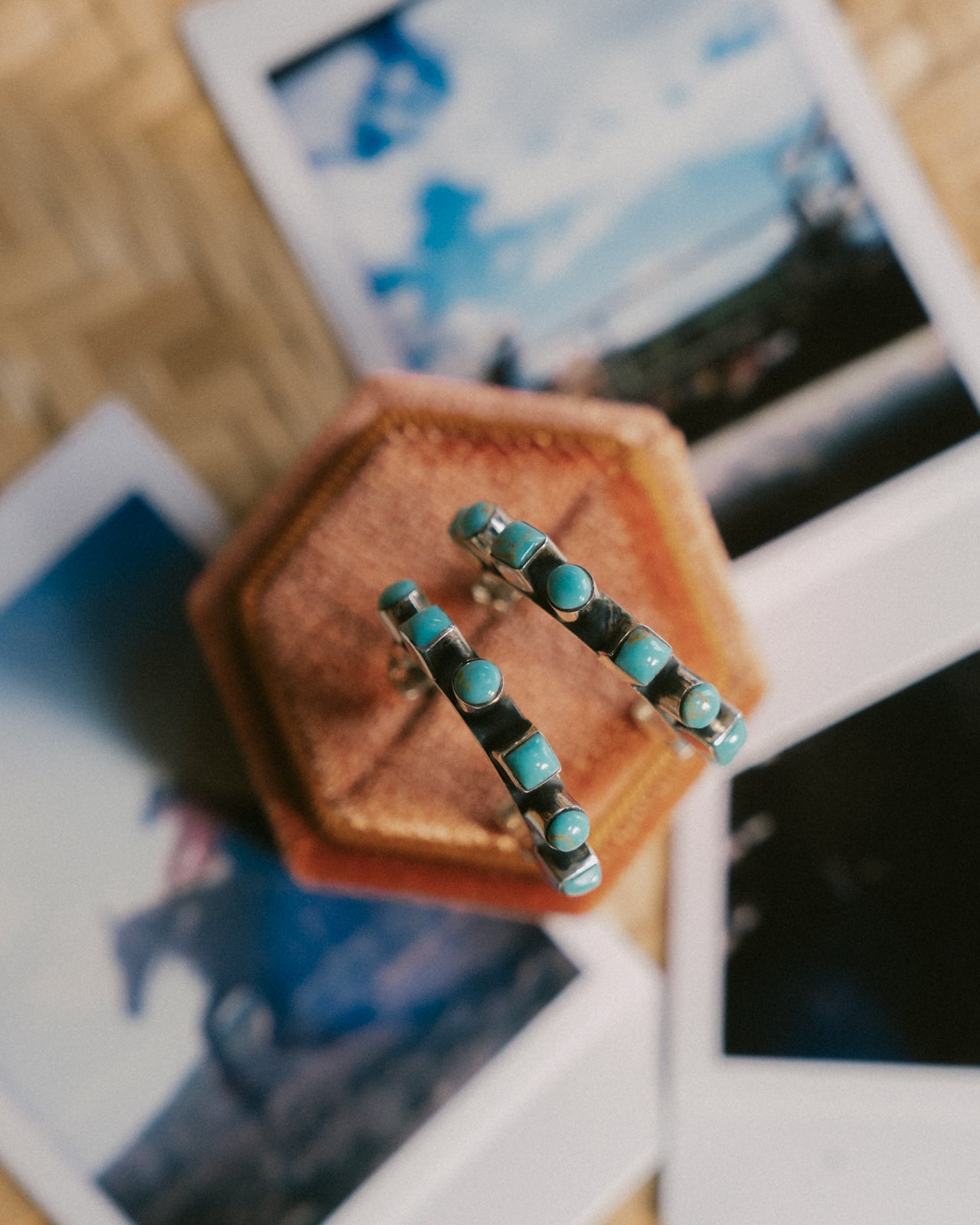 Turquoise Hoops