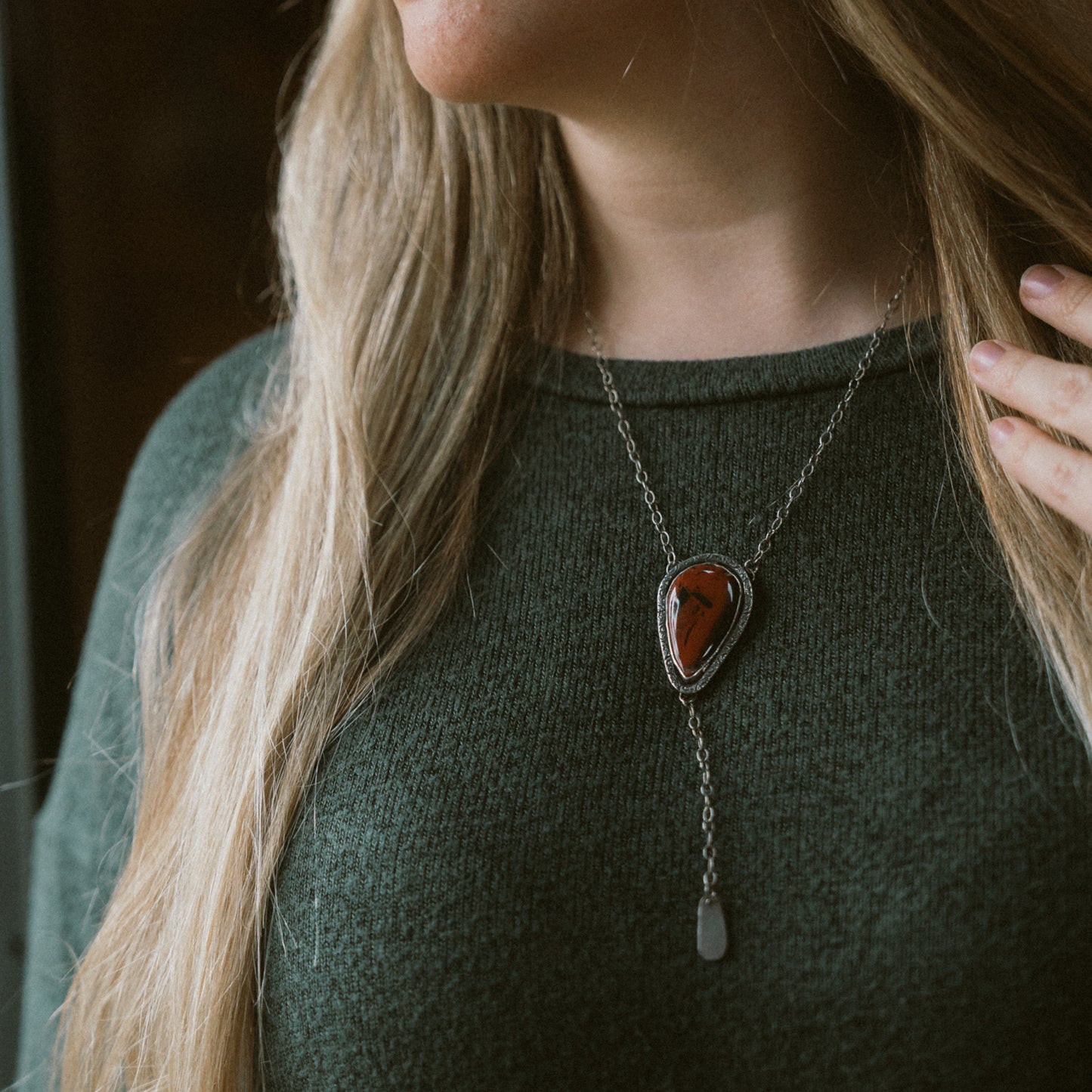 Red Jasper Lariat