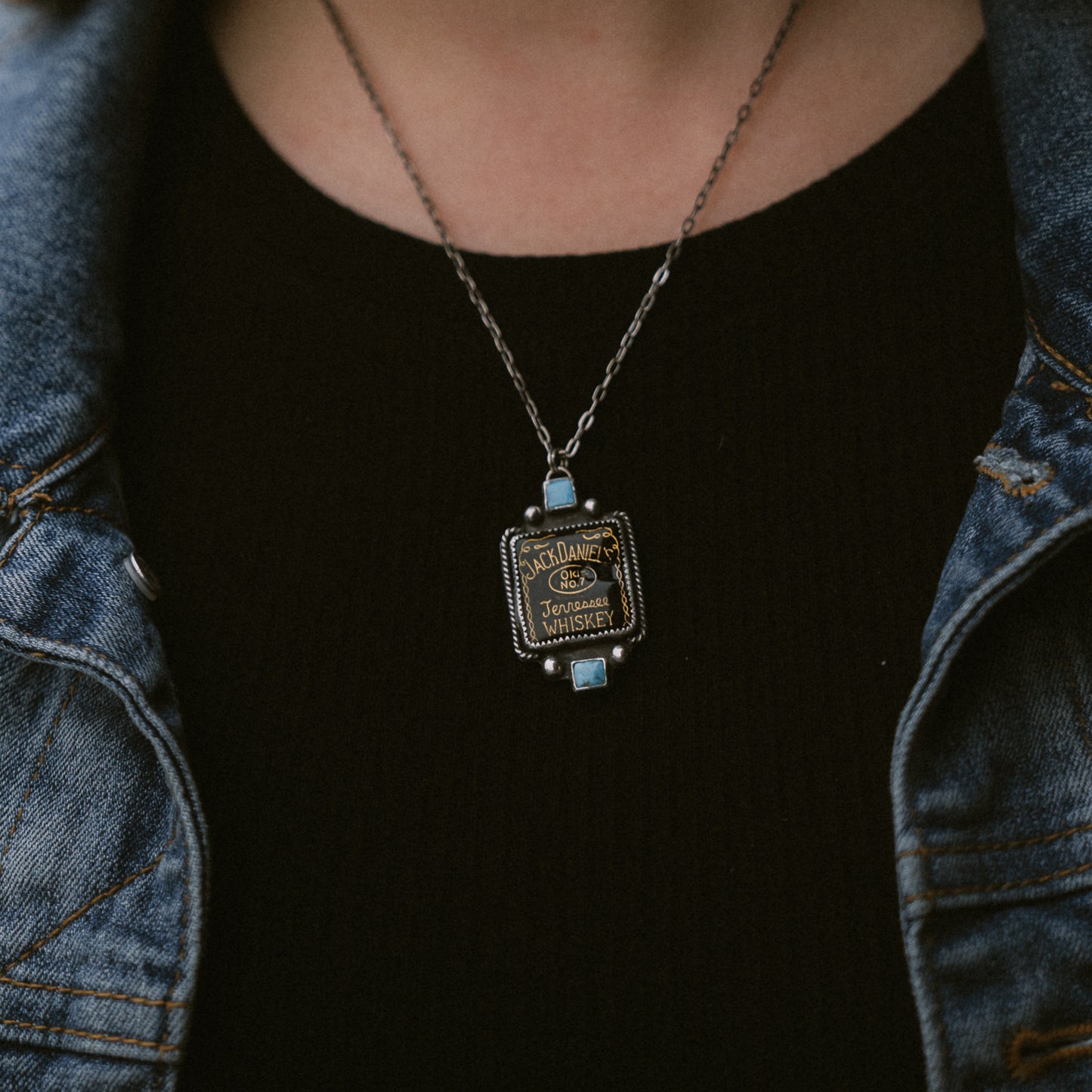 Jack Daniel’s Enamel Pin Necklace